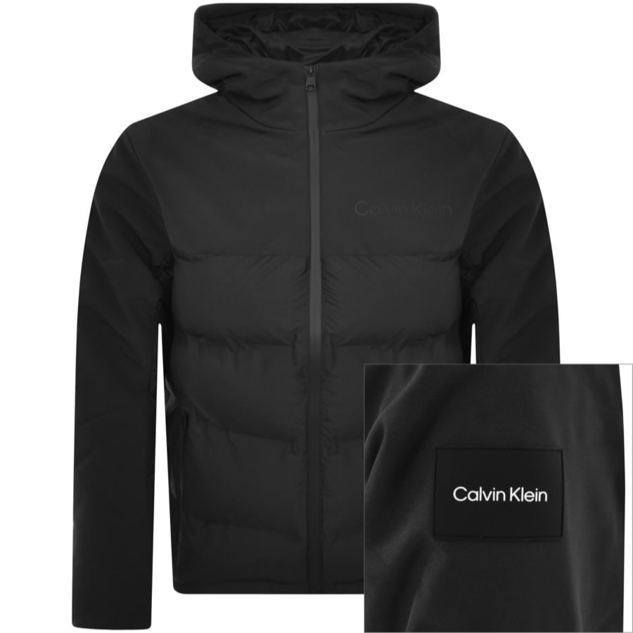 Calvin Klein Mix Media Jacket Black Mainline Menswear